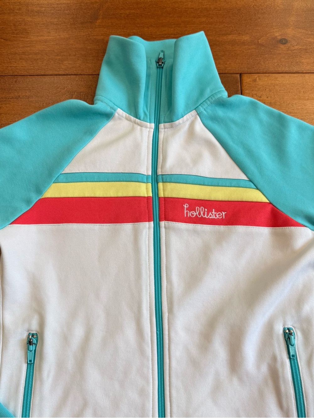 Hollister Vintage Y2K Slim Fit California Track Jacket Full Zip Retro - S - Picture 2 of 9